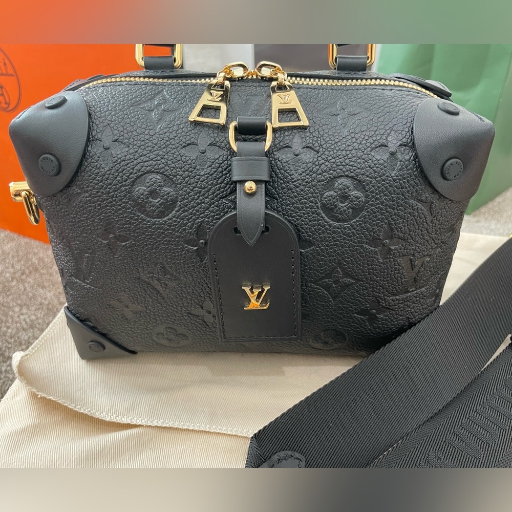 Louis Vuitton LV Petite Malle Souple Black Leather